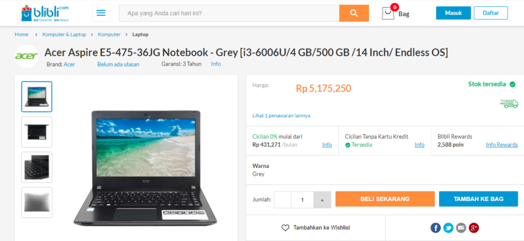 Acer Aspire E5 475g